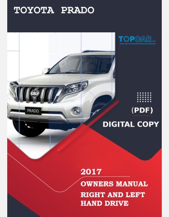 toyota land cruiser prado 2017 owners manual rhd& lhd